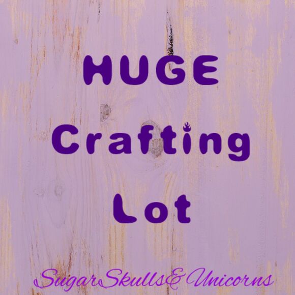 Crafting Supplies Lot Stamps Ribbon - Picture 1 of 11